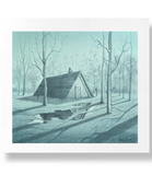"Cyan" Signed Annie Owens print on watercolor paper