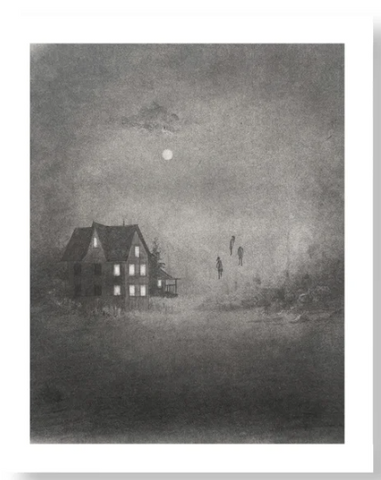 "Three" Signed Annie Owens print on watercolor paper